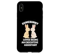 Somebunny Adore être Assistante de Direction, Joli Lapin de Pâques Coque pour iPhone XS Max