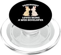 Somebunny Adore être développeur Web, Mignon Lapin de Pâques PopSockets PopGrip pour MagSafe