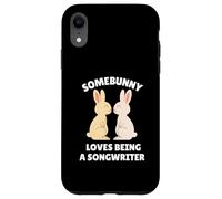 Somebunny Adore être Un auteur-compositeur, Un Joli Travail de Lapin de Pâques Coque pour iPhone XR