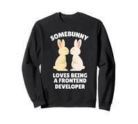 Somebunny Adore être Un développeur Frontend Cute Easter Bunny Sweatshirt