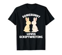 Somebunny Aime écrire Un scénario Un Mignon Lapin de Pâques T-Shirt