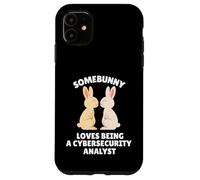 Somebunny Aime être Un analyste de cybersécurité Lapin de Pâques Coque pour iPhone 11