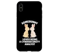 Somebunny Aime être Un analyste de cybersécurité Lapin de Pâques Coque pour iPhone XS Max