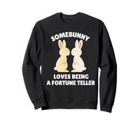 Somebunny Loves Being a Fortune Teller Lapin de Pâques Mignon Sweatshirt