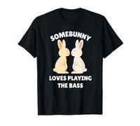 Somebunny Loves Playing Bass Cute Easter Bunny Bassist Cadeau T-Shirt