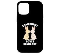 Somebunny Loves Résine Art Cute Easter Bunny Resin Artist Coque pour iPhone 12/12 Pro