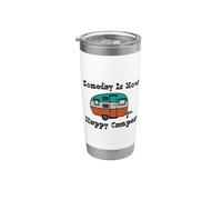 Someday is now Happy Camper RV Gobelet isotherme en acier inoxydable double paroi