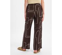 Someday Pantalon à pince écru / chocolat, Taille 34