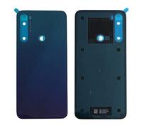 SOMEFUN Cache Batterie Coques Arrière Remplacement Compatible avec Xiaomi Redmi Note 8 /Note8 6.3" Couverture Vitre Arrière en Verre, sans Objectif de caméra [Bleu]
