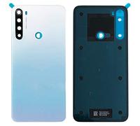 SOMEFUN Cache Batterie Vitre Arrière Dos Façade Coque Remplacement pour Xiaomi Redmi Note 8 /Note8 6.3" avec l'objectif de la caméra Blanc