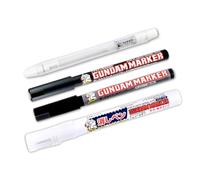 Someie GSI Creos Gundam Marker type GM301 Black & GM302 Gray & GM300 Eraser Pen & Knock-Type Eraser Flow-in Panel Liner Stylos