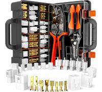 SOMELINE Kit d'outils à sertir pour connecteurs automobiles, pince pince à sertir pour bornes non isolées 24-14 AWG, avec prises et douilles 2-9 broches