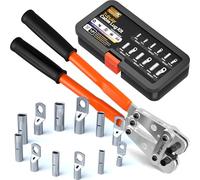 SOMELINE Set de pinces à sertir 6-50mm², Pince à sertir les câbles de batterie - Pince à sertir les bornes électriques - Outils de sertissage pour bornes de câbles non isolés