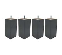 Someo 4 Pieds carrés Bois Anthracite 15 cm