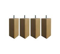 Someo 4 Pieds carrés Bois Naturel 15 cm