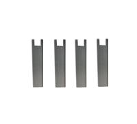 Someo 4 Pieds carrés pour Cadre à Lattes Bois Anthracite 25 cm