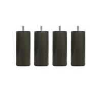 Someo 4 Pieds cylindriques Bois Taupe 25 cm
