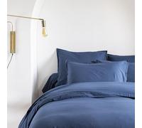 Someo - Lot de 2 taies d'oreiller Coton lavé - SOMEO Bleu Marine 65x65 - Uni - 0