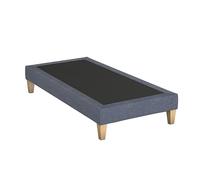 Someo Sommier déco tapissier Bleu océan 2x100x210