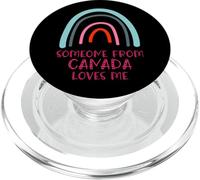 Someone from Canada Loves Me Rainbow PopSockets PopGrip pour MagSafe
