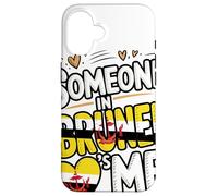 Someone in Brunei Loves Me Long Distance Love Coque pour iPhone 16