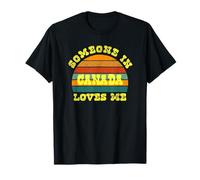 Someone In Canada Loves Me Vintage Sunset T-Shirt