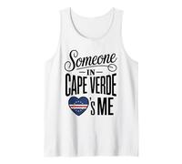 Someone in Cape Verde Loves Me Heart Flag Débardeur