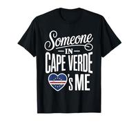 Someone in Cape Verde Loves Me Heart Flag T-Shirt