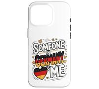 Someone in Germany Loves Me Heart Flag Romantic Coque pour iPhone 16 Pro