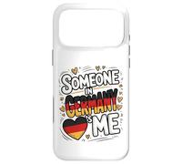 Someone in Germany Loves Me Heart Flag Romantic Coque pour iPhone 17 Pro Max