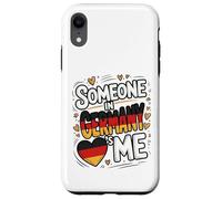 Someone in Germany Loves Me Heart Flag Romantic Coque pour iPhone XR