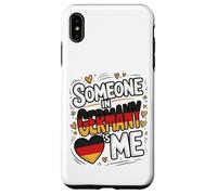 Someone in Germany Loves Me Heart Flag Romantic Coque pour iPhone XS Max