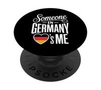 Someone in Germany Loves Me Long Distance Heart PopSockets PopGrip Adhésif