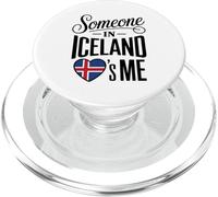 Someone in Iceland Loves Me Icelandic Flag Heart PopSockets PopGrip pour MagSafe