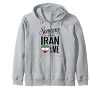 Someone in Iran Loves Me Iranian Flag Heart Sweat à Capuche
