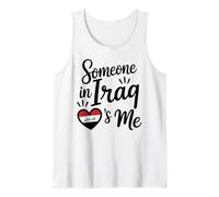 Someone in Iraq Loves Me Heart Iraq Flag Family Débardeur