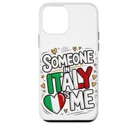 Someone in Italy Loves Me Italian Heart Long Distance Coque pour iPhone 12 Mini