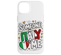 Someone in Italy Loves Me Italian Heart Long Distance Coque pour iPhone 14 Plus