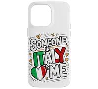 Someone in Italy Loves Me Italian Heart Long Distance Coque pour iPhone 14 Pro Max
