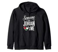 Someone in Jordan Loves Me Heart Jordan Flag Sweat à Capuche