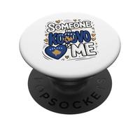 Someone in Kosovo Love Me Heart Kosovo Map PopSockets PopGrip Adhésif