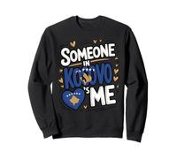 Someone in Kosovo Love Me Heart Kosovo Map Sweatshirt