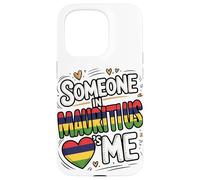 Someone in Mauritius Loves Me Long Distance Love Coque pour iPhone 15 Pro