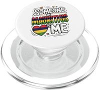 Someone in Mauritius Loves Me Long Distance Love PopSockets PopGrip pour MagSafe