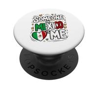 Someone in Mexico Loves Me Mexican Flag Heart PopSockets PopGrip Adhésif