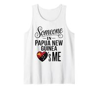 Someone in Papua New Guinea Loves Me Heart Flag Débardeur