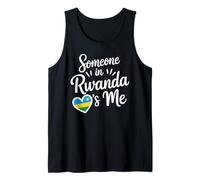 Someone in Rwanda Loves Me Heart Flag Country Pride Débardeur