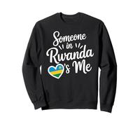 Someone in Rwanda Loves Me Heart Flag Country Pride Sweatshirt
