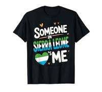 Someone in Sierra Leone Loves Me Heart Flag Pride T-Shirt