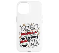 Someone in Syria Loves Me Syrian Flag Heart Coque pour iPhone 15